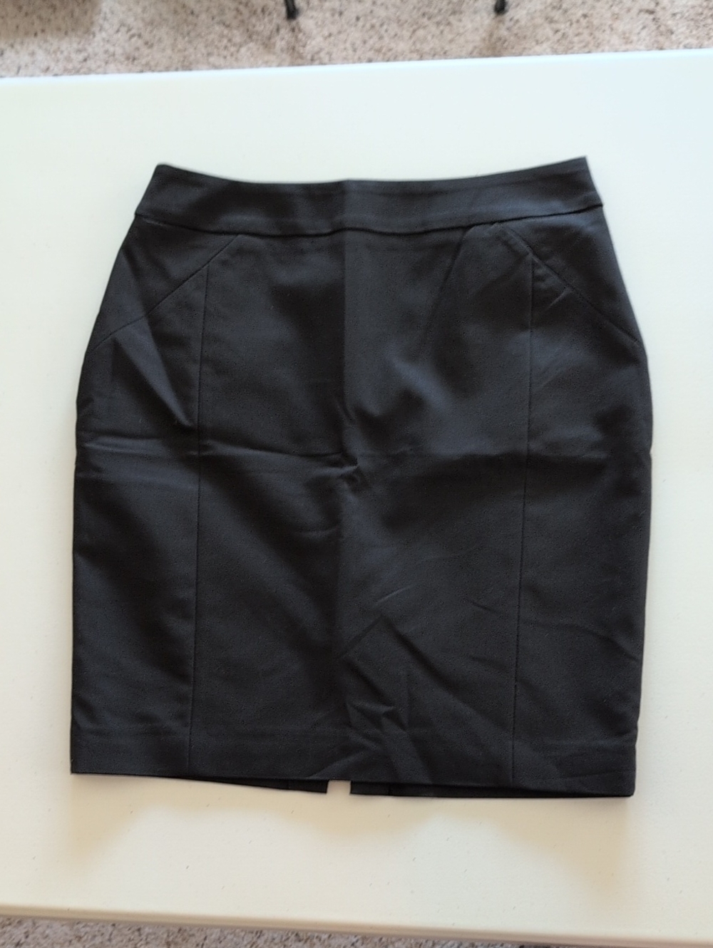 H&M Black Ponte Pencil Skirt